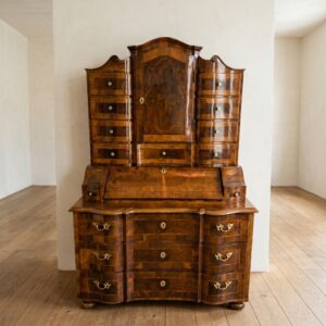 Baroque Tabernacle Secretary 1770 Walnut