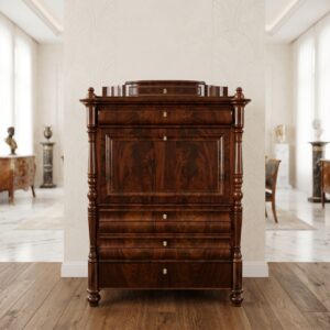 Secretary Biedermeier 1850 Mahogany