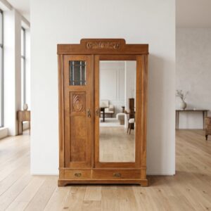 Wardrobe Jugendstil 1910 Walnut