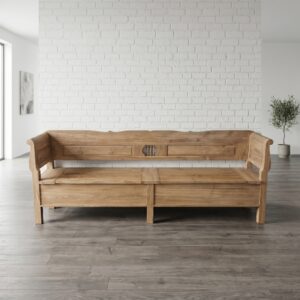 Flip-top bench Kitchen bench 2.60 m Teak
