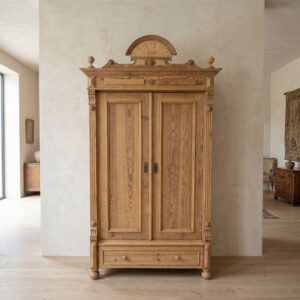 Wardrobe / Hallway Cabinet Gründerzeit 1880 Pine