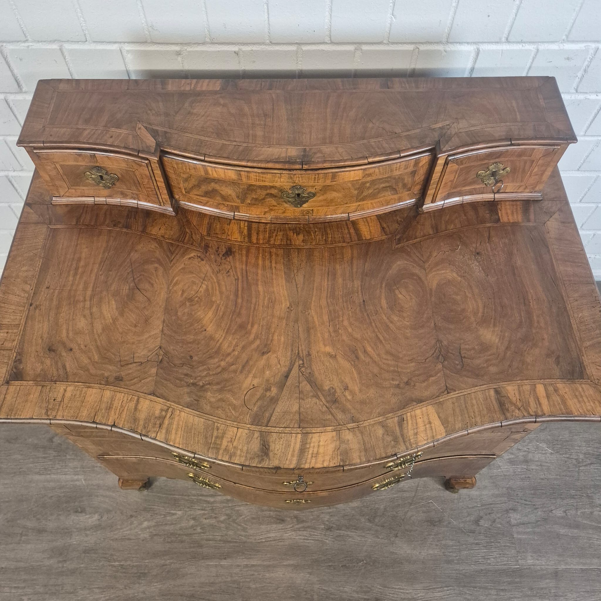 Chest of Drawers Baroque 1780 Walnut - Image 6