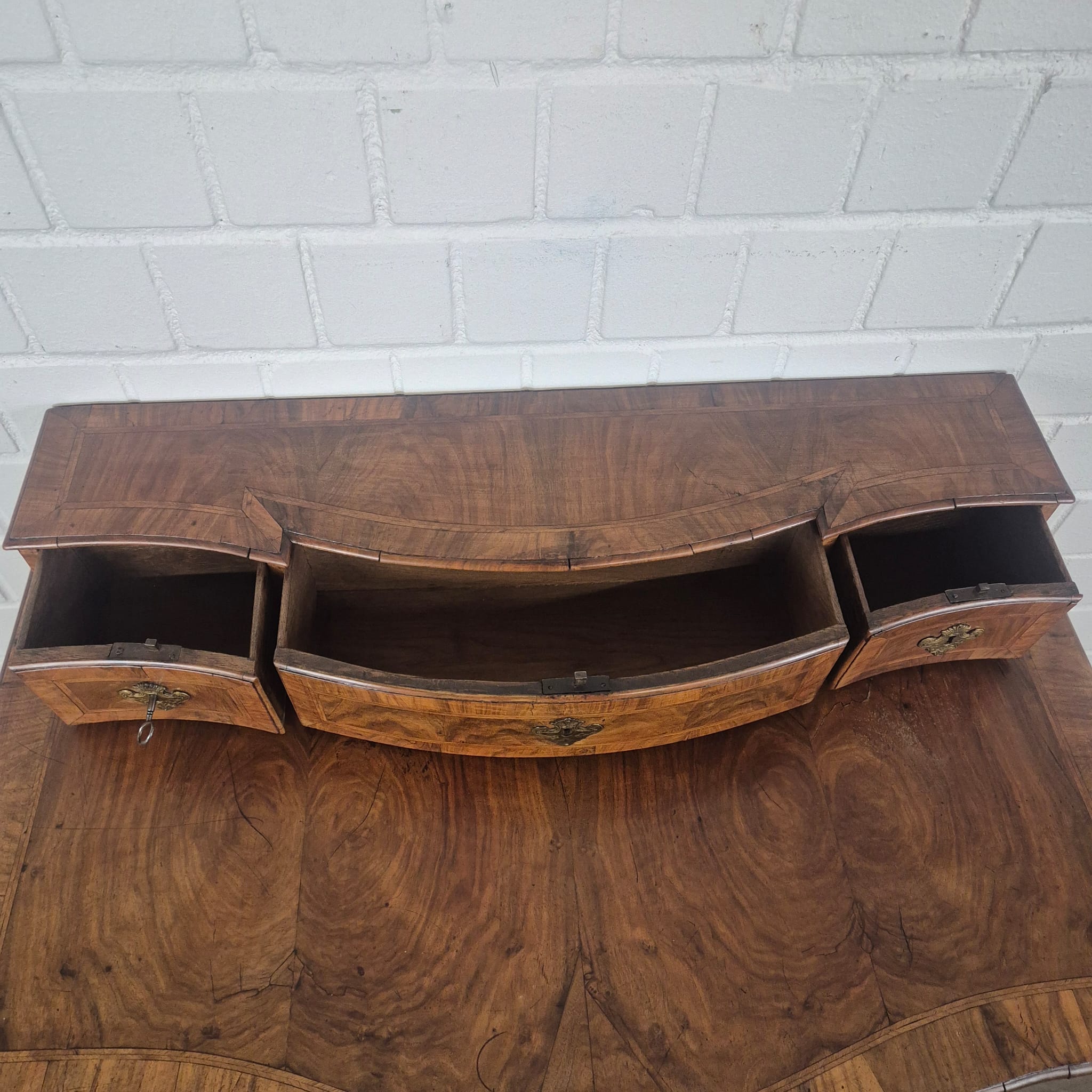 Chest of Drawers Baroque 1780 Walnut - Image 15