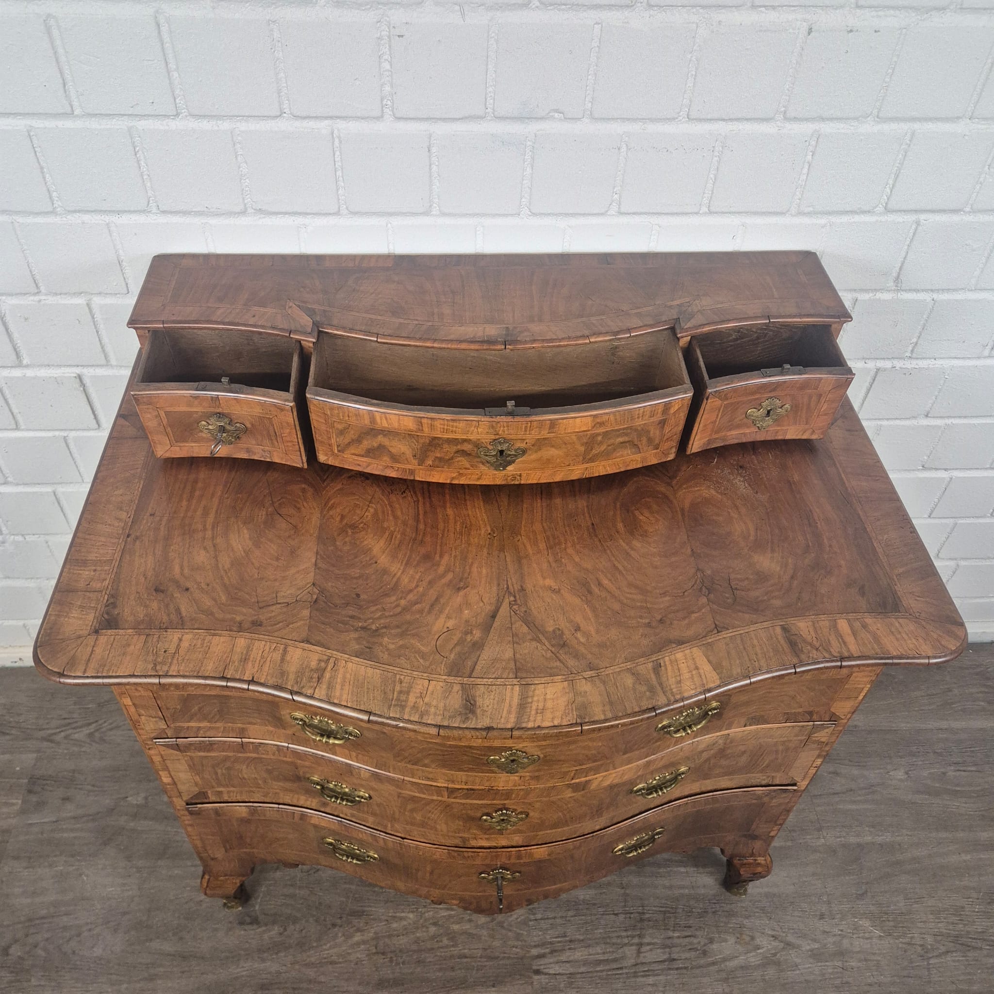 Chest of Drawers Baroque 1780 Walnut - Image 14