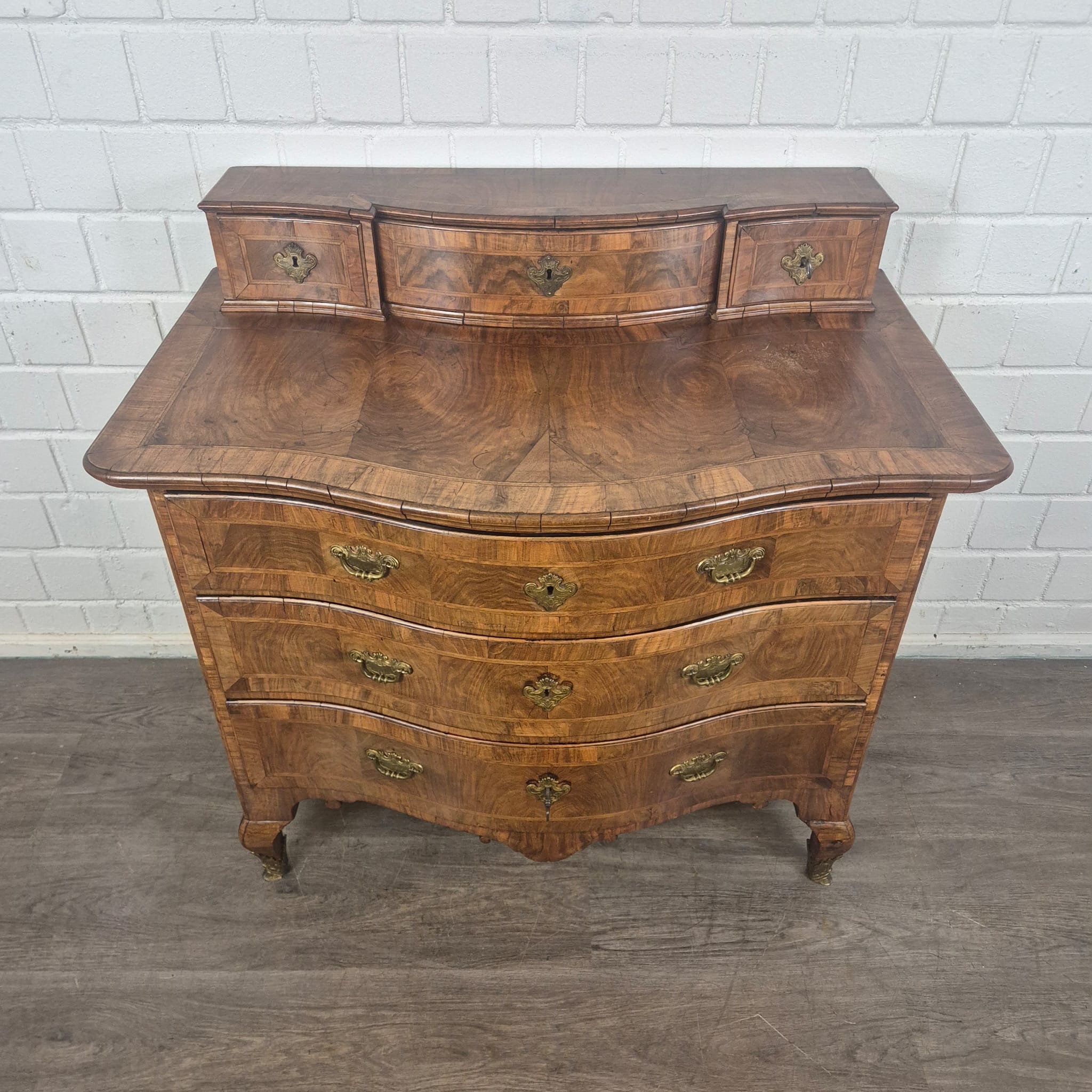 Chest of Drawers Baroque 1780 Walnut - Image 4