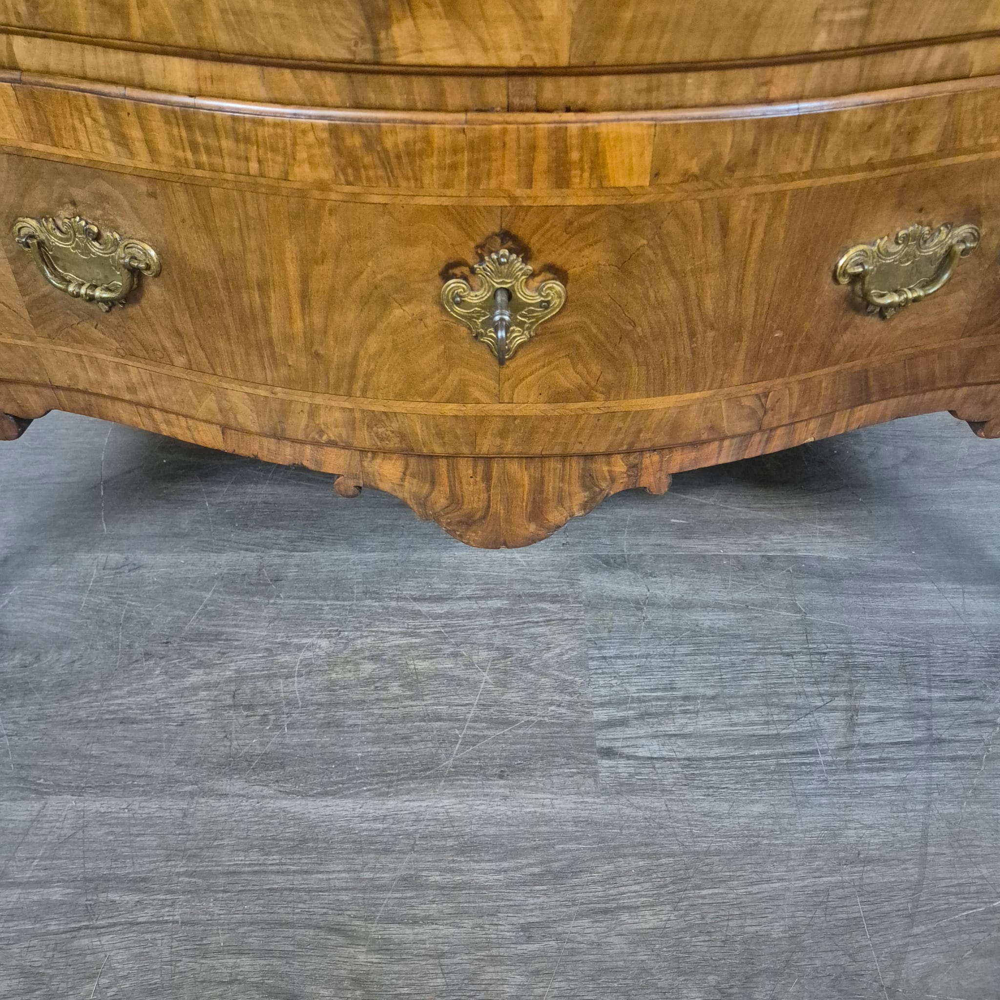 Chest of Drawers Baroque 1780 Walnut - Image 9