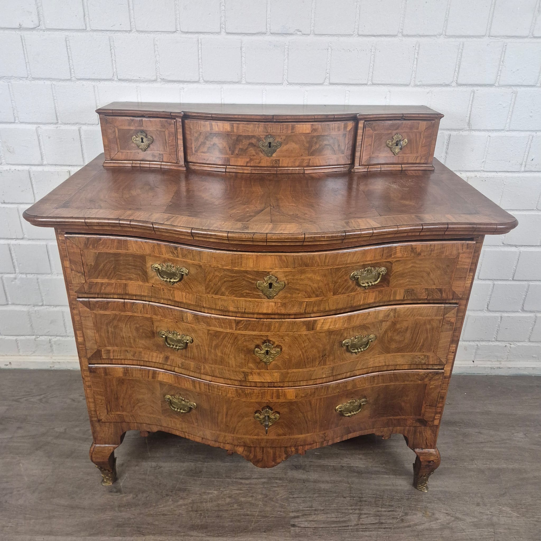 Chest of Drawers Baroque 1780 Walnut - Image 3
