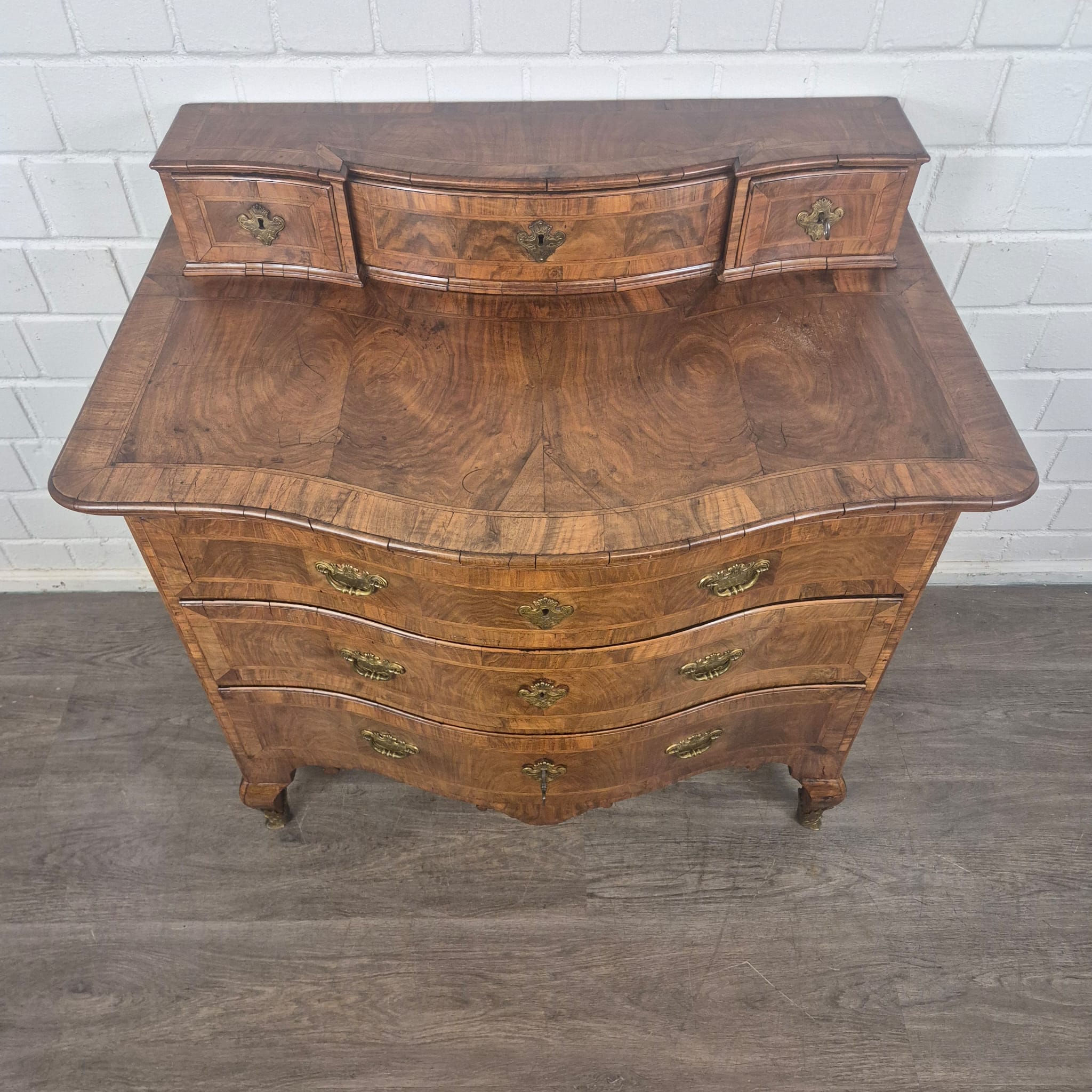 Chest of Drawers Baroque 1780 Walnut - Image 5