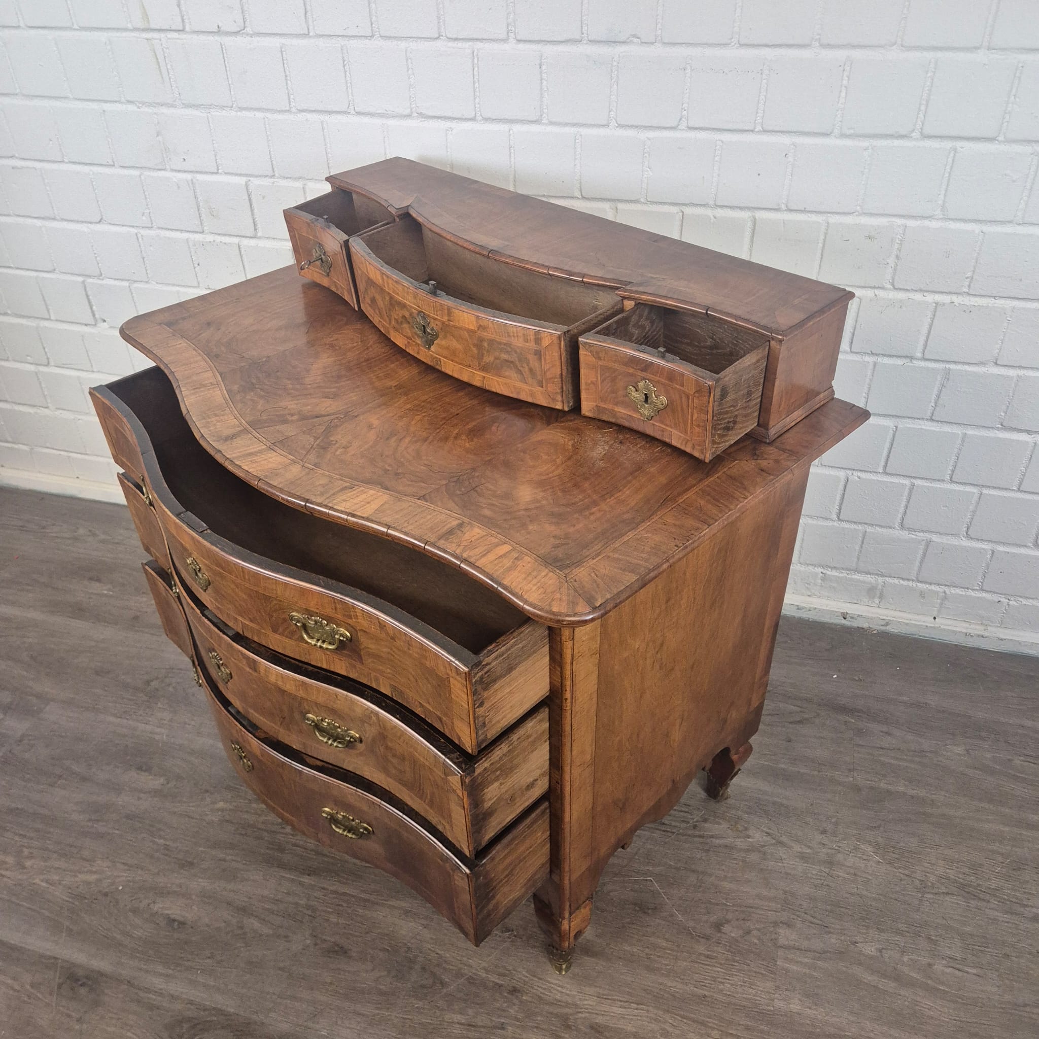 Chest of Drawers Baroque 1780 Walnut - Image 17