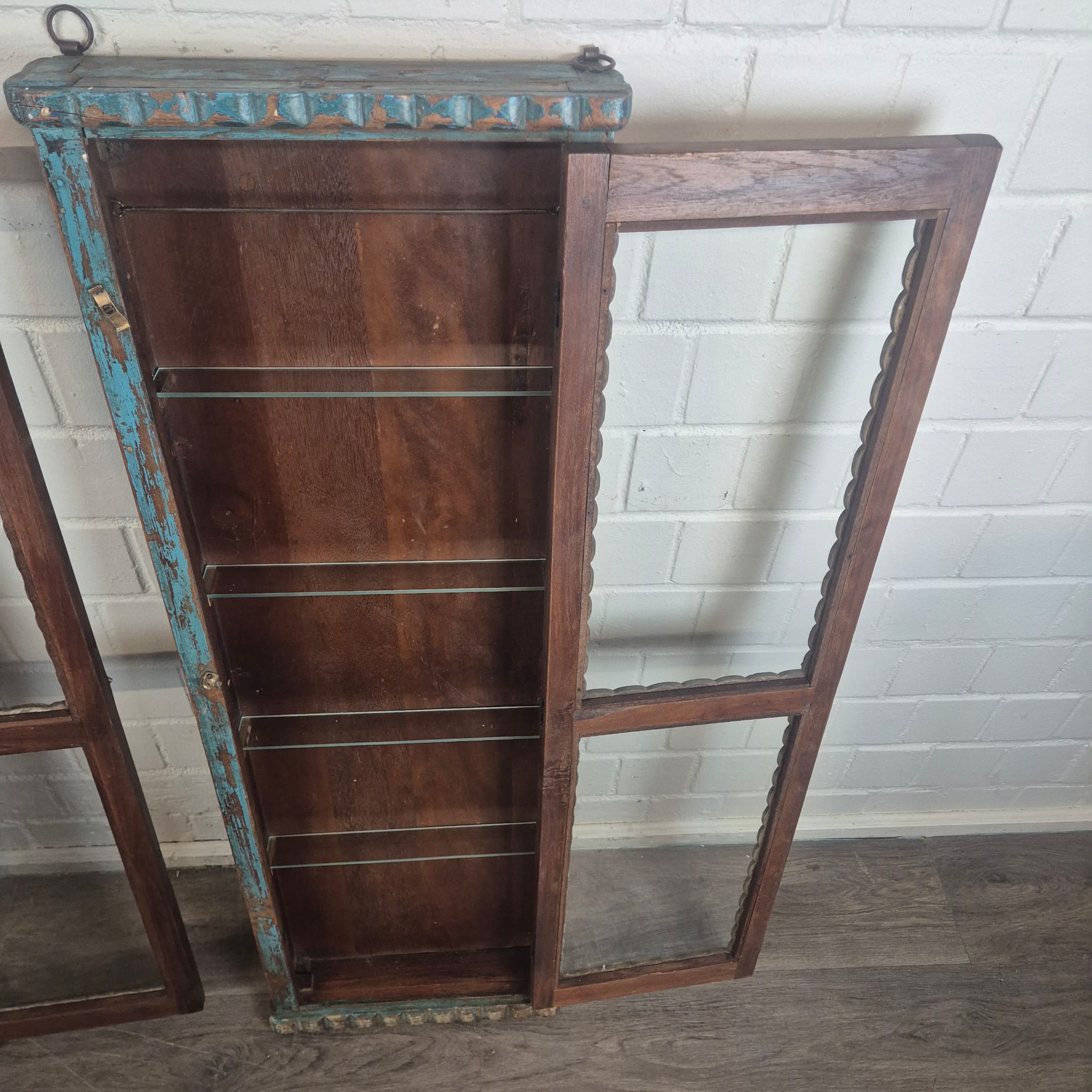 Set of Antique Display Cabinets 1880 Teak - Image 22