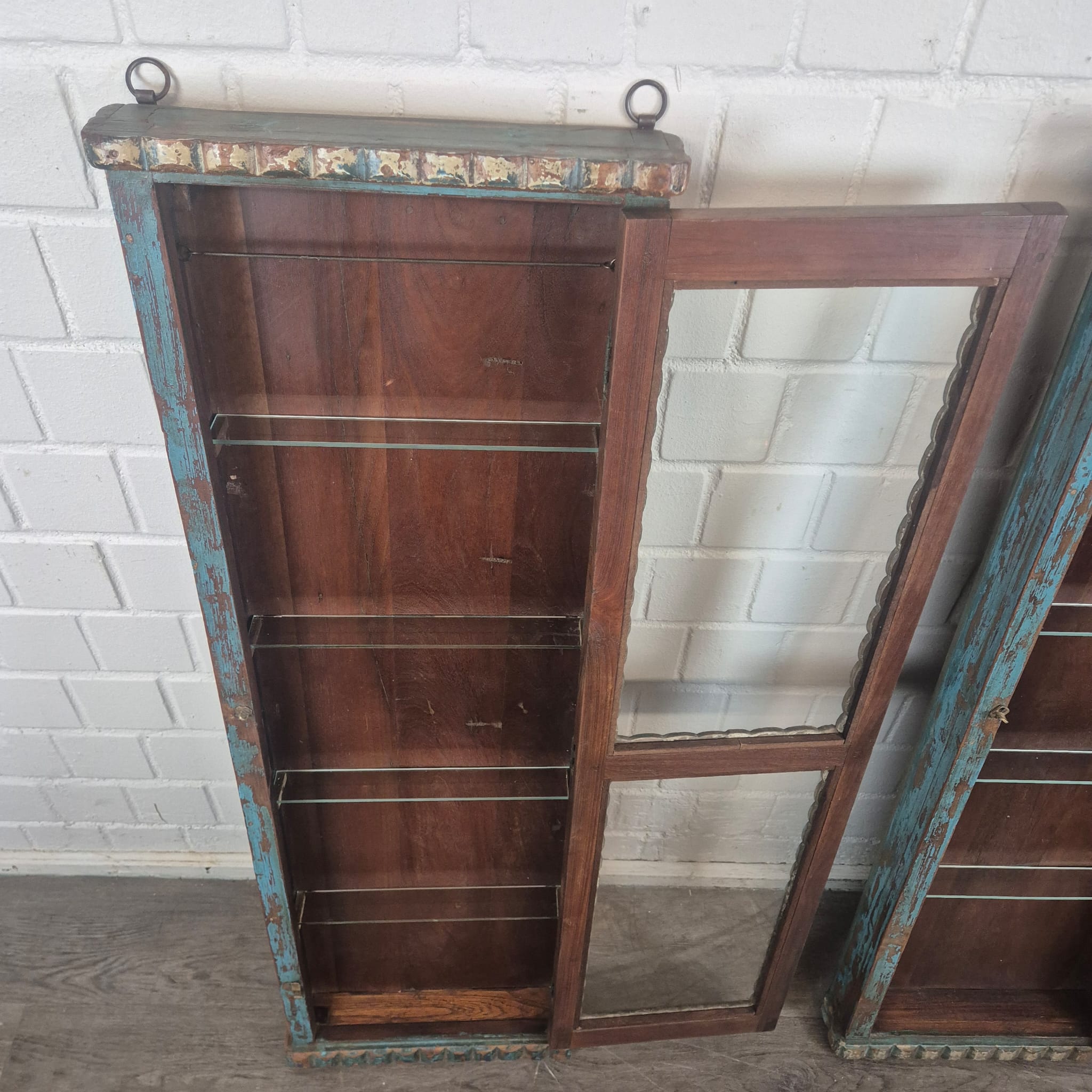 Set of Antique Display Cabinets 1880 Teak - Image 19