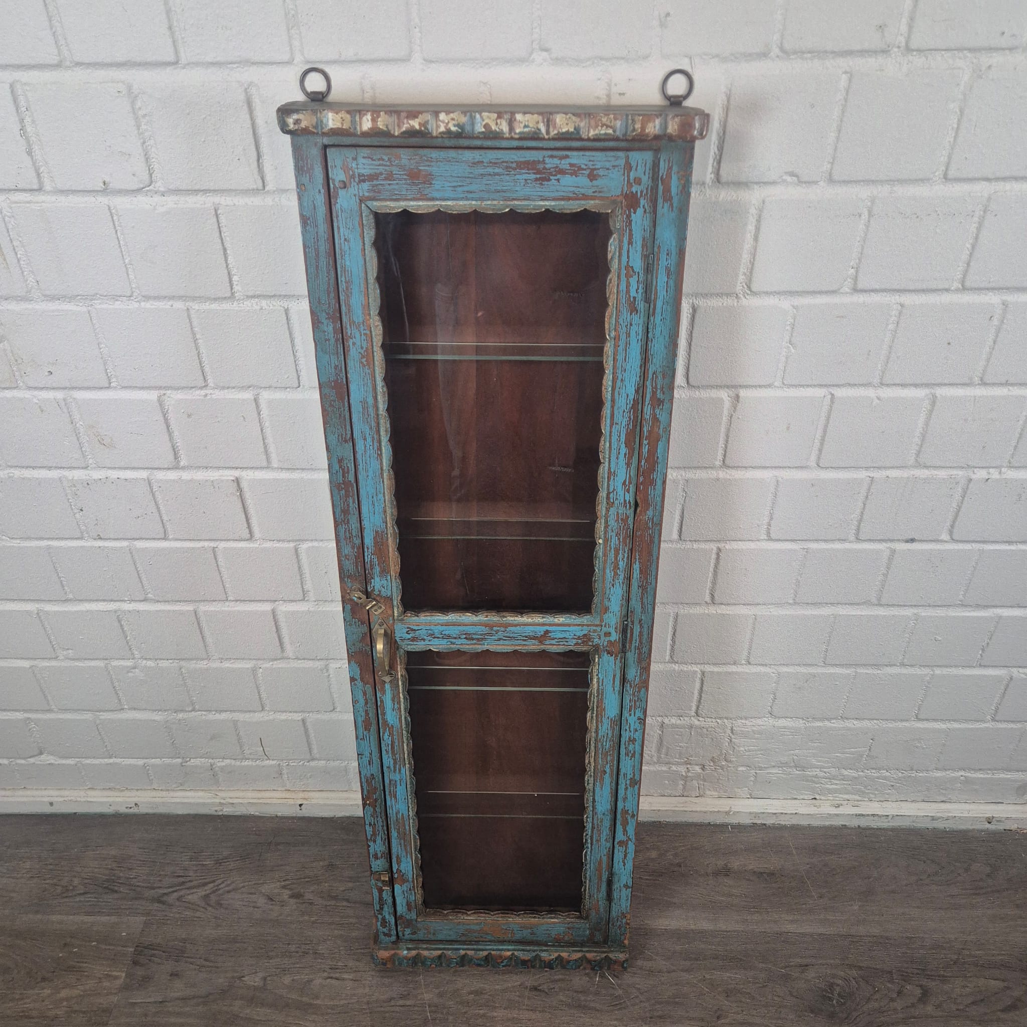 Set of Antique Display Cabinets 1880 Teak - Image 11