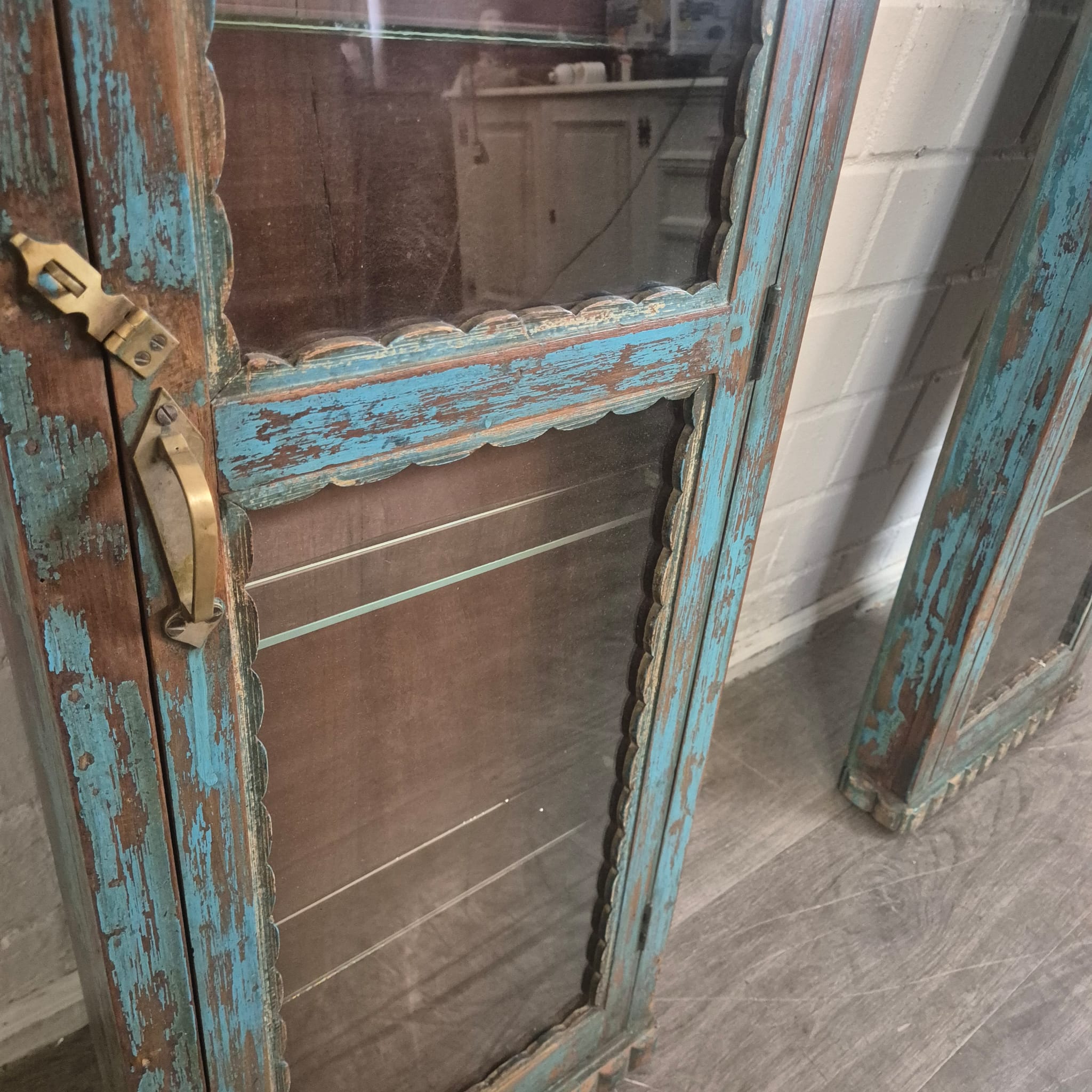 Set of Antique Display Cabinets 1880 Teak - Image 15