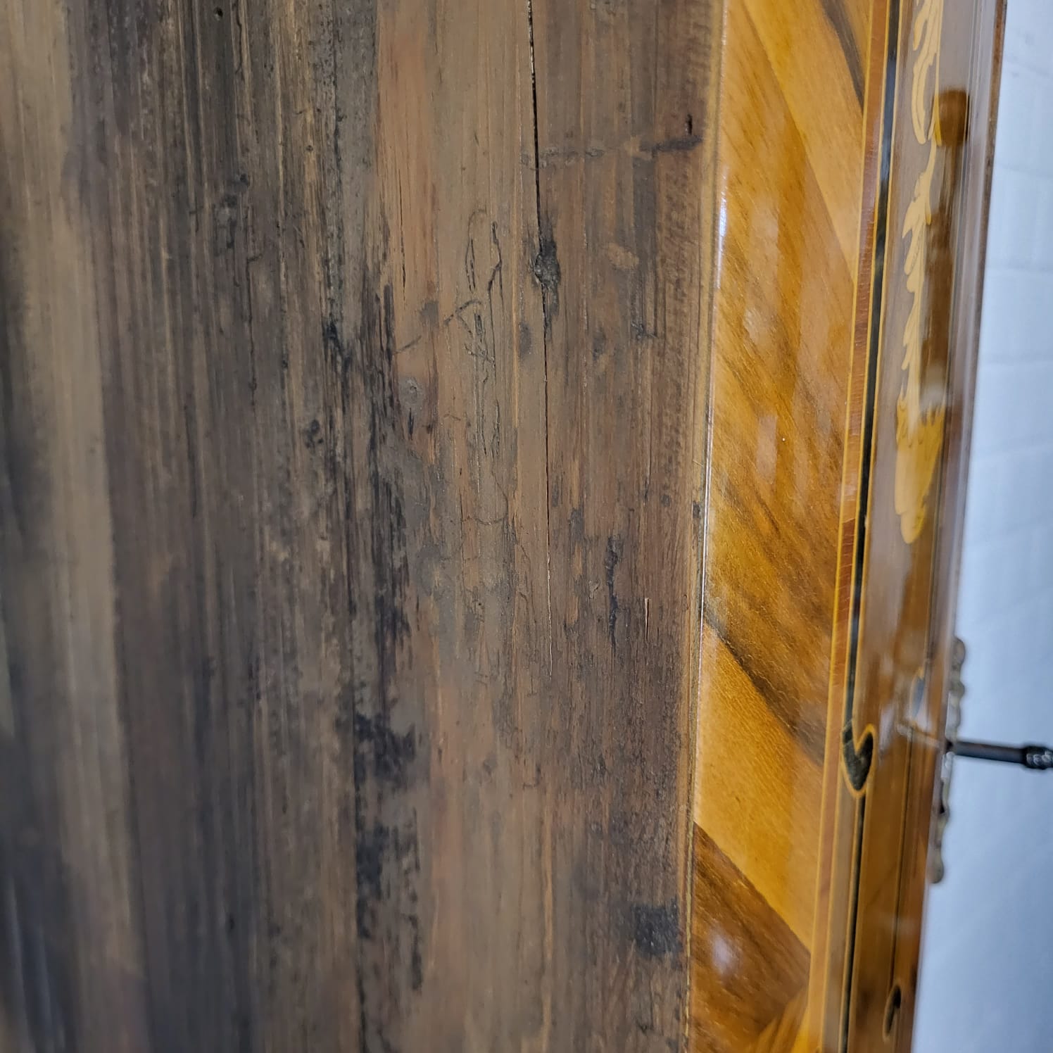 Corner Cabinet Baroque 1780 Walnut - Image 22