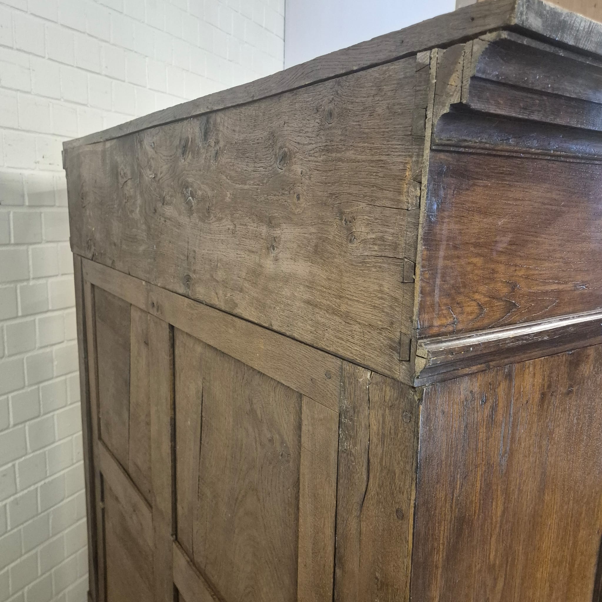 Late Baroque Oak Wardrobe | c. 1810 - Image 25
