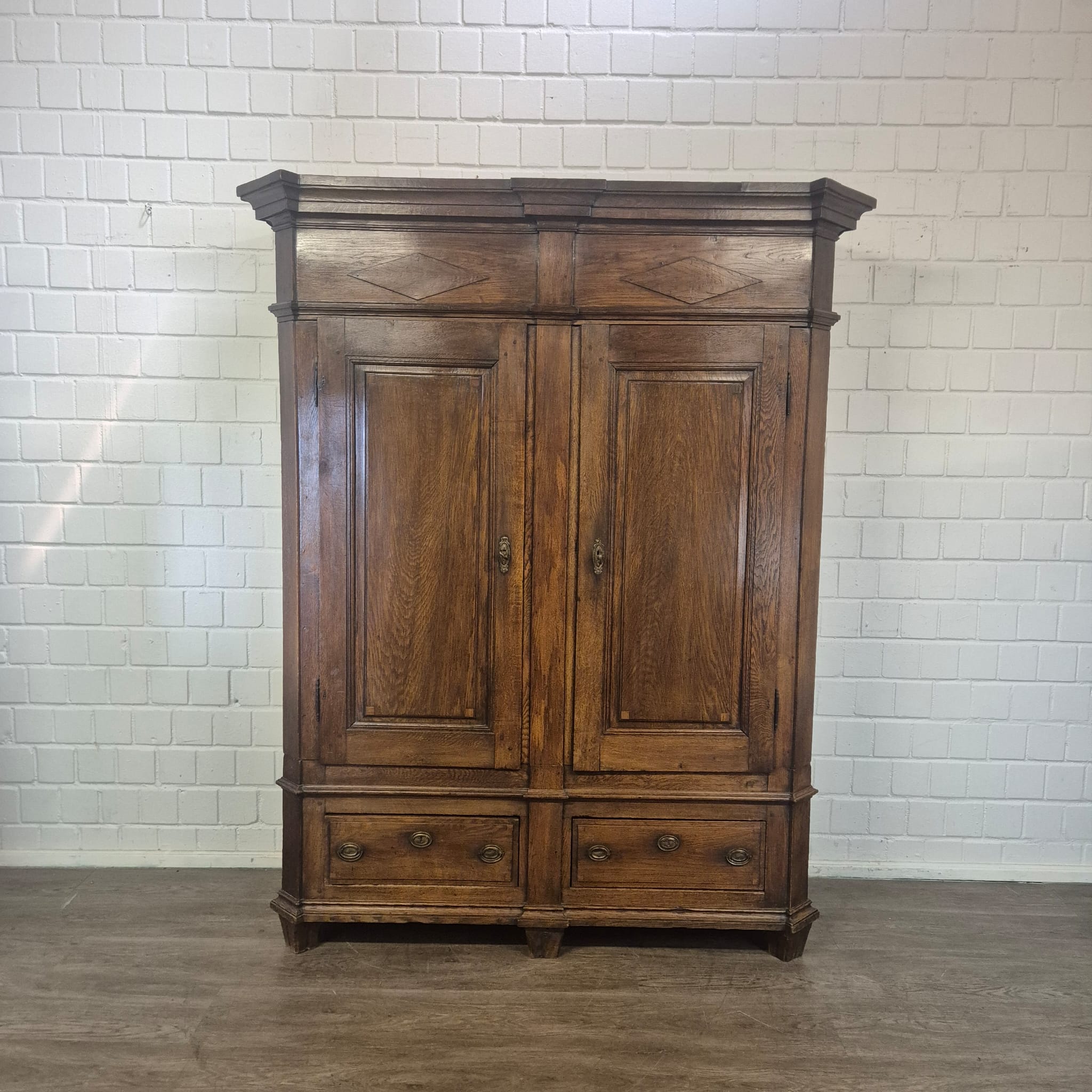 Late Baroque Oak Wardrobe | c. 1810 - Image 3