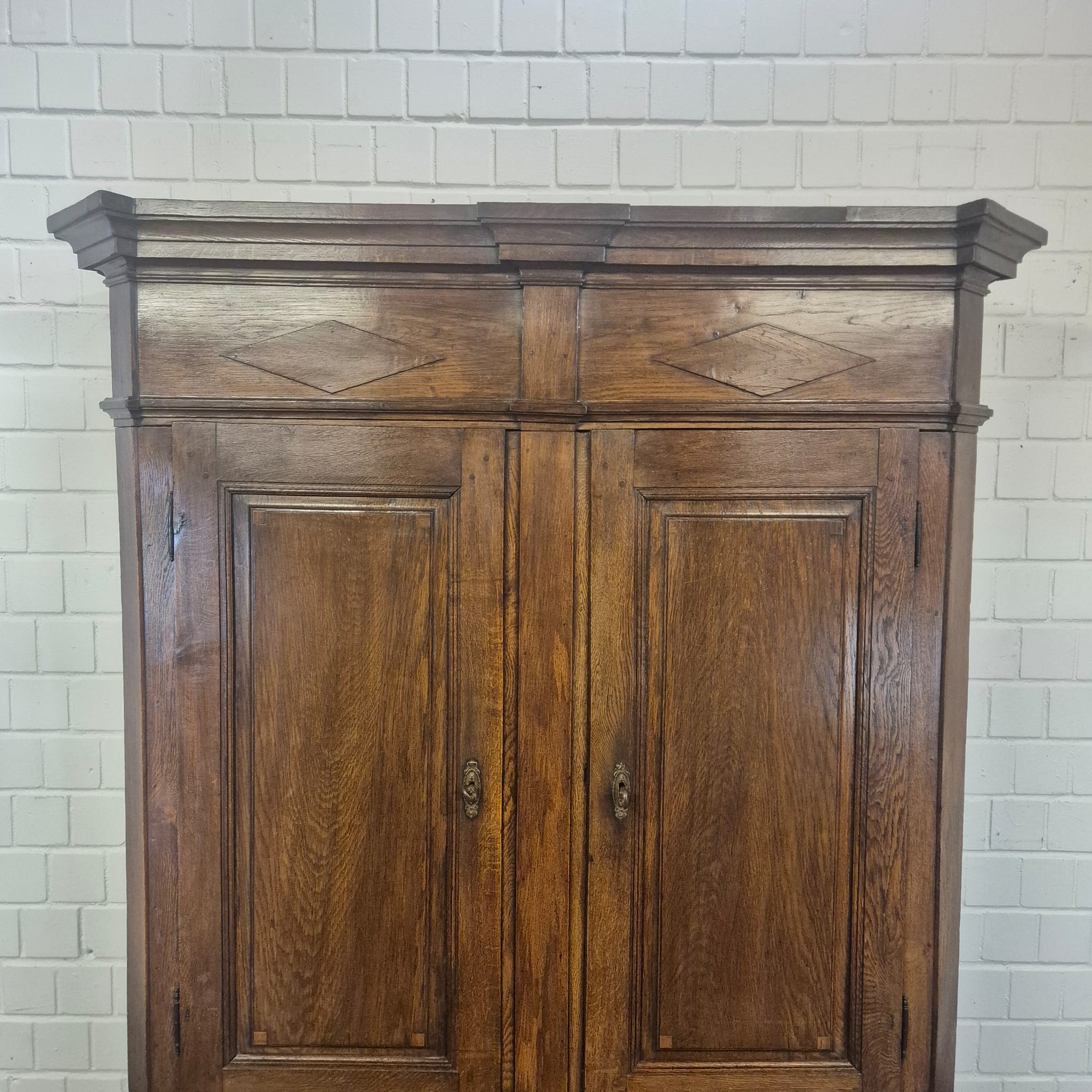 Late Baroque Oak Wardrobe | c. 1810 - Image 6