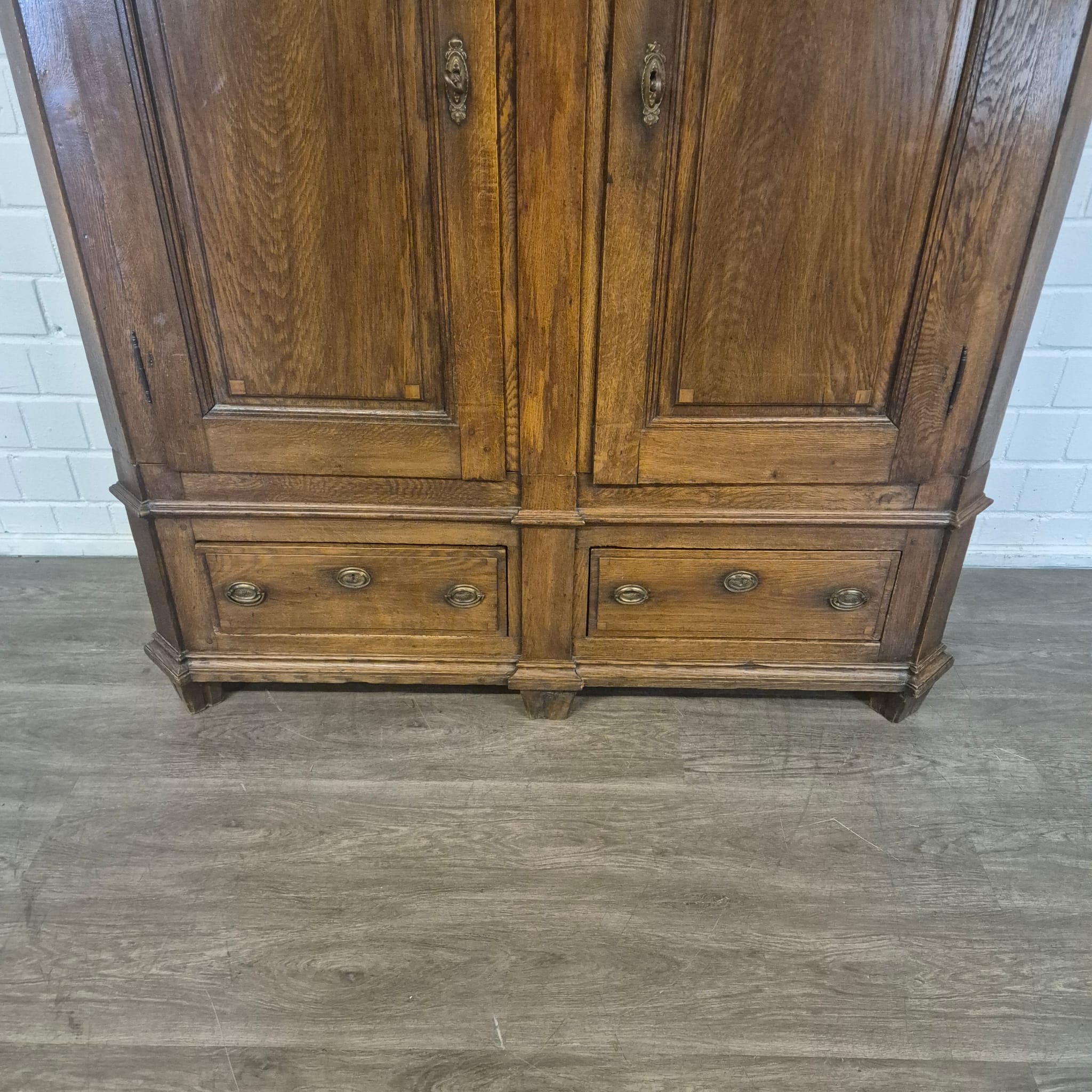 Late Baroque Oak Wardrobe | c. 1810 - Image 7