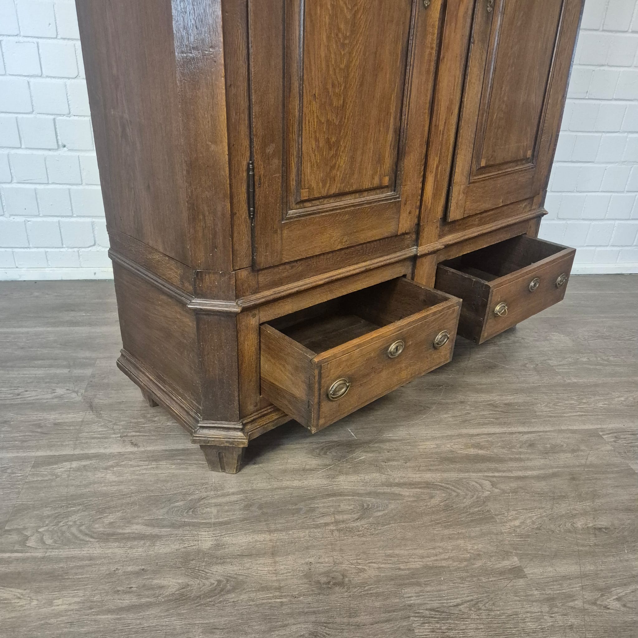 Late Baroque Oak Wardrobe | c. 1810 - Image 23