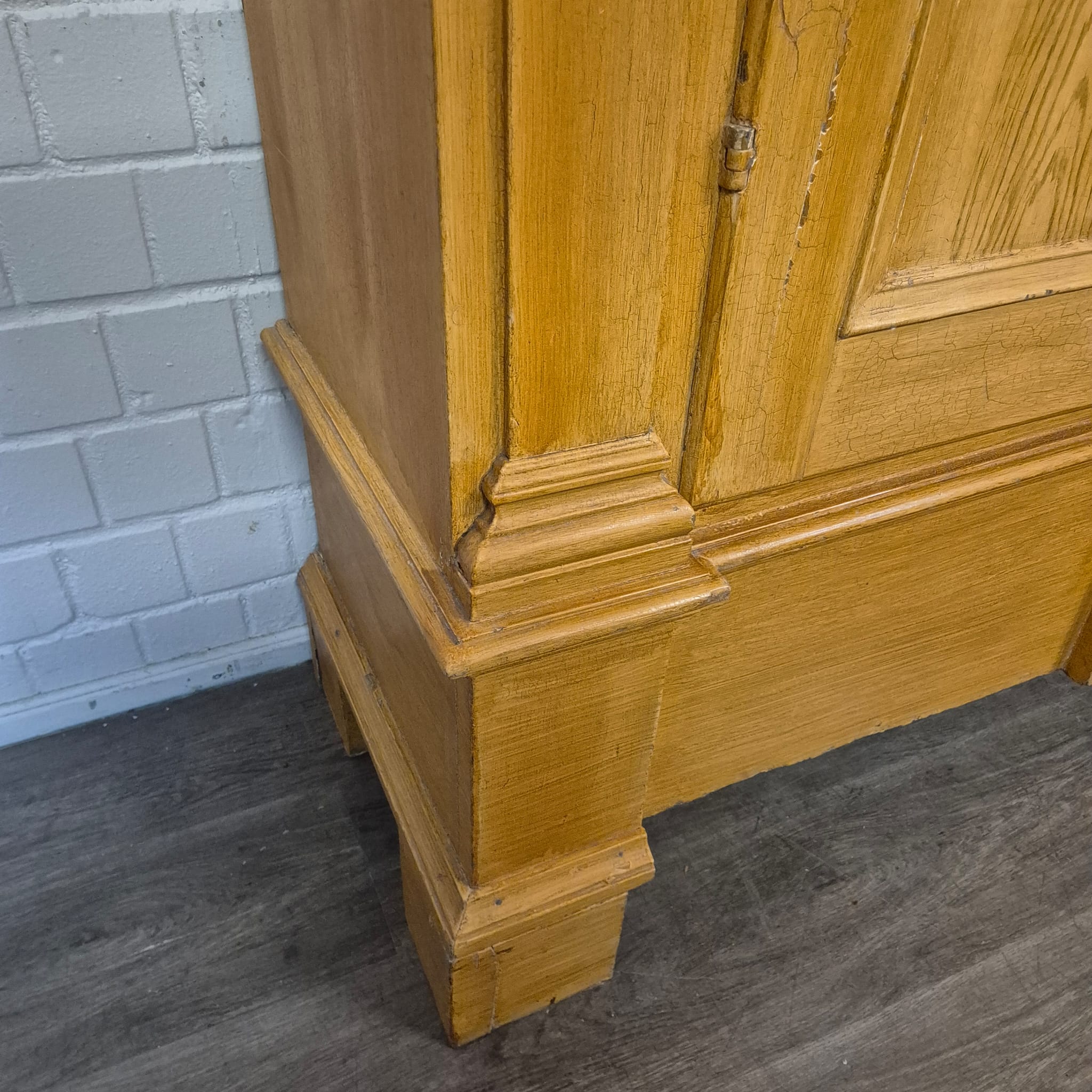Wardrobe Late Baroque / Classicist 1780 Oak - Image 12