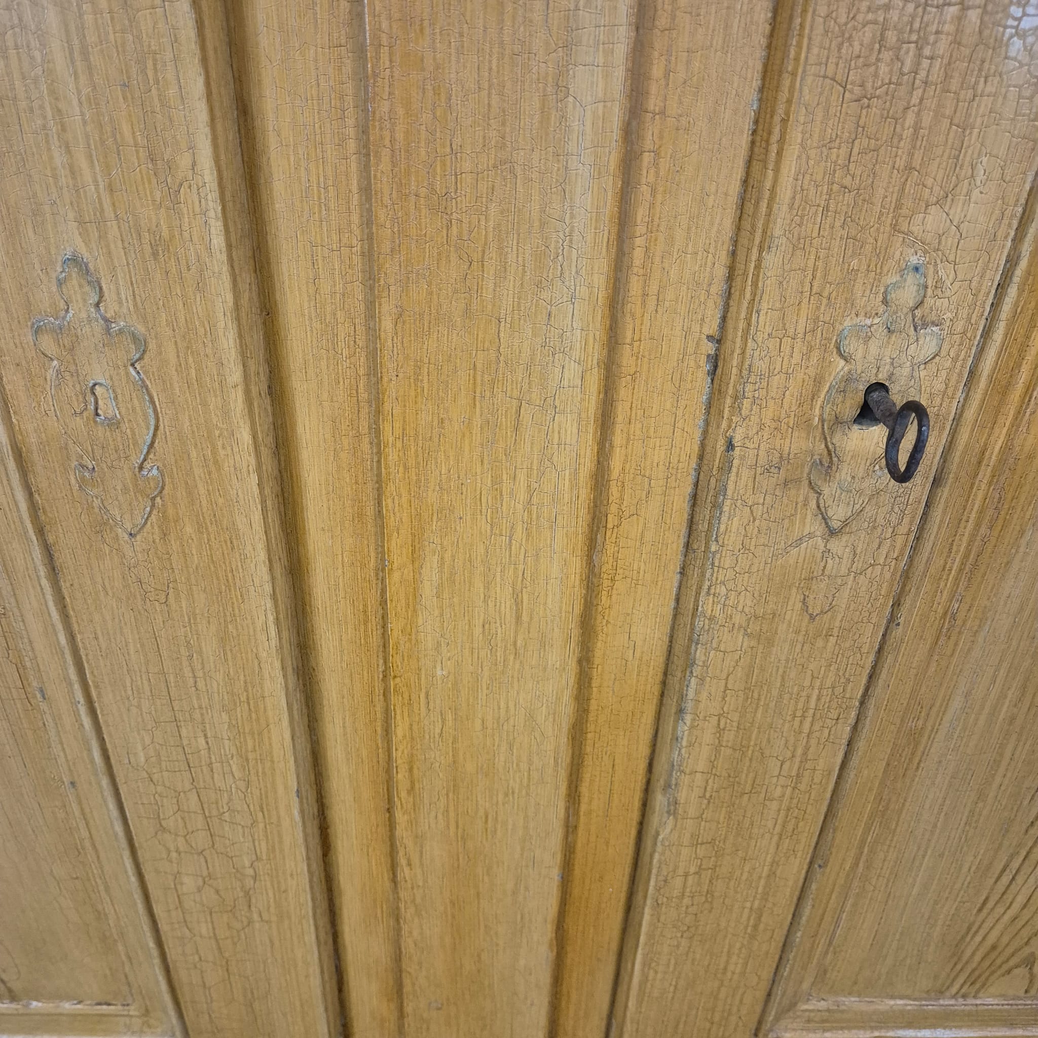 Wardrobe Late Baroque / Classicist 1780 Oak - Image 10