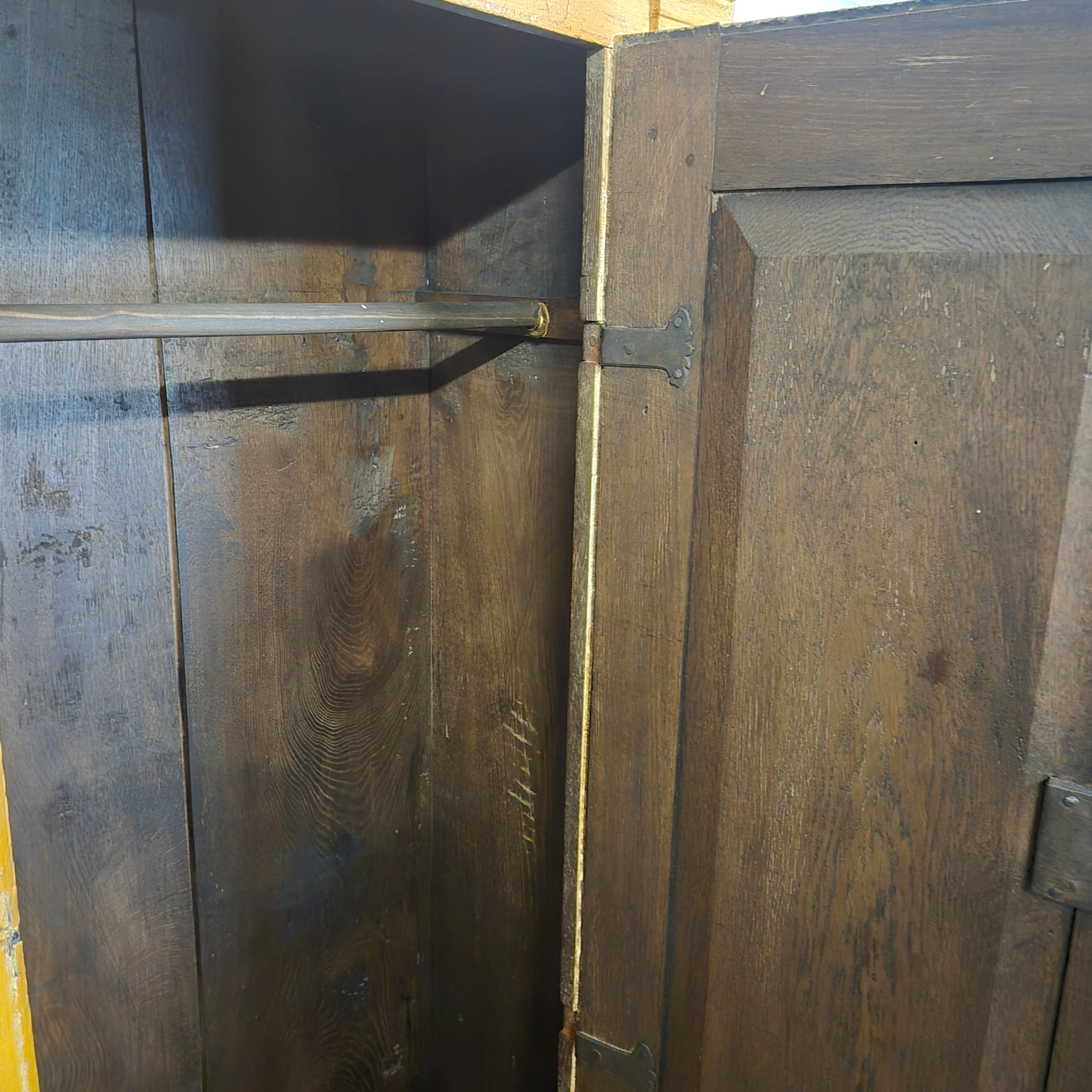 Wardrobe Late Baroque / Classicist 1780 Oak - Image 14