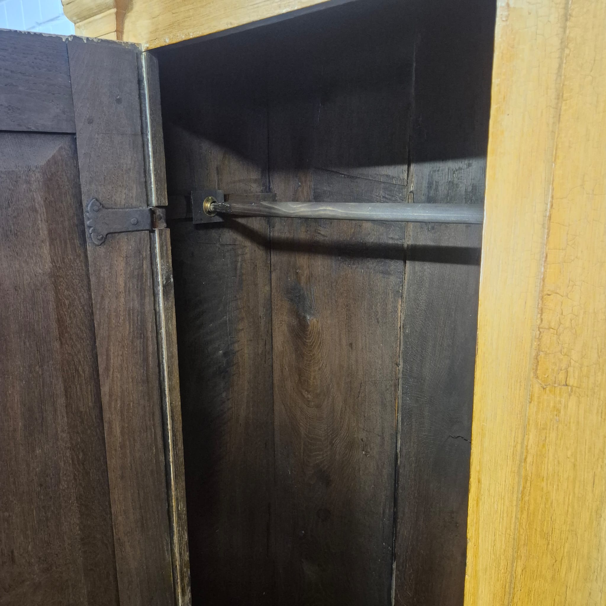 Wardrobe Late Baroque / Classicist 1780 Oak - Image 13