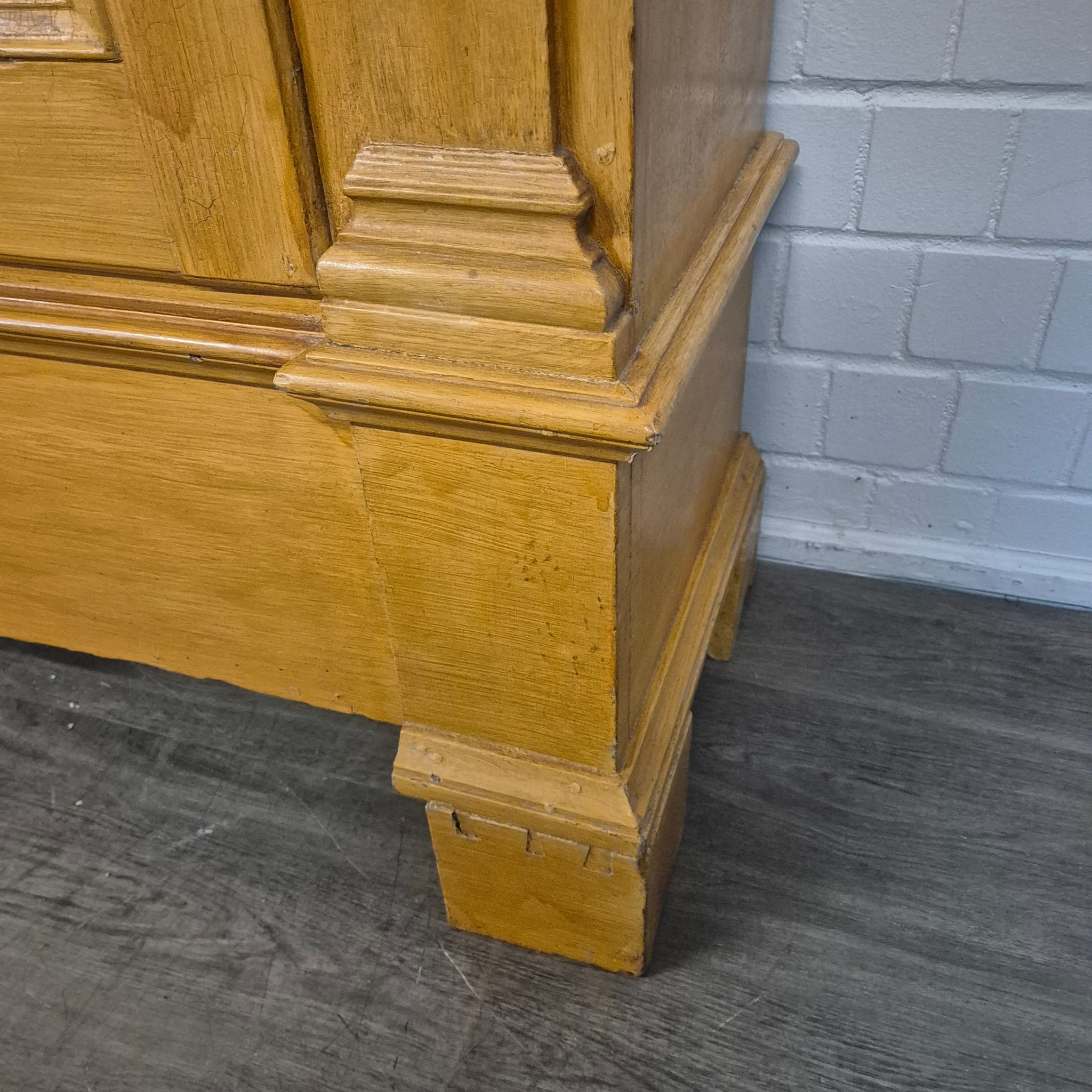 Wardrobe Late Baroque / Classicist 1780 Oak - Image 11
