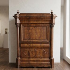 Secretary Biedermeier 1840 Mahogany