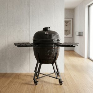 Black Ceramic Kamado Barbecue 1.24 m