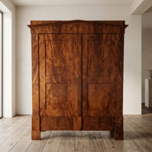 Wardrobe Biedermeier 1840 Mahogany