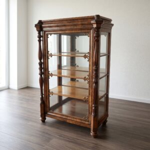 Display Cabinet Historicist 1860 Walnut