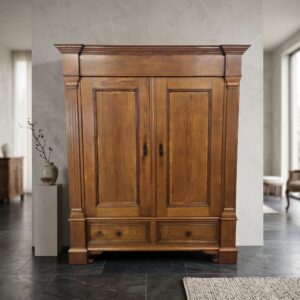 Wardrobe Biedermeier 1830 Oak