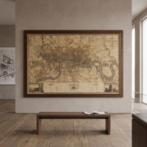 Maitland-Smith Wall Décor: Map – 2.10 m