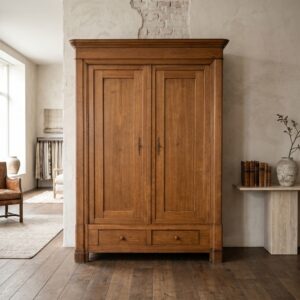 Wardrobe Biedermeier 1830 Oak
