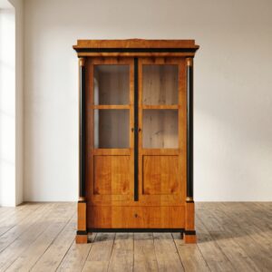 Display Cabinet Biedermeier 1840 Cherry Wood