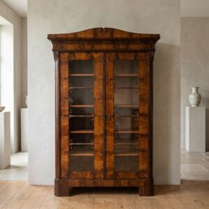 Display Cabinet Biedermeier 1830 Walnut