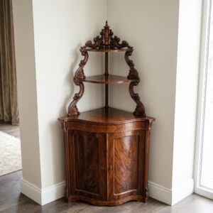 Corner Cabinet Biedermeier 1850 Mahogany