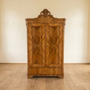 Late Biedermeier / Louis-Philippe Wardrobe (c. 1855) – Cherry Wood