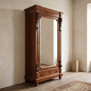 Wardrobe Gründerzeit 1880 Mahogany