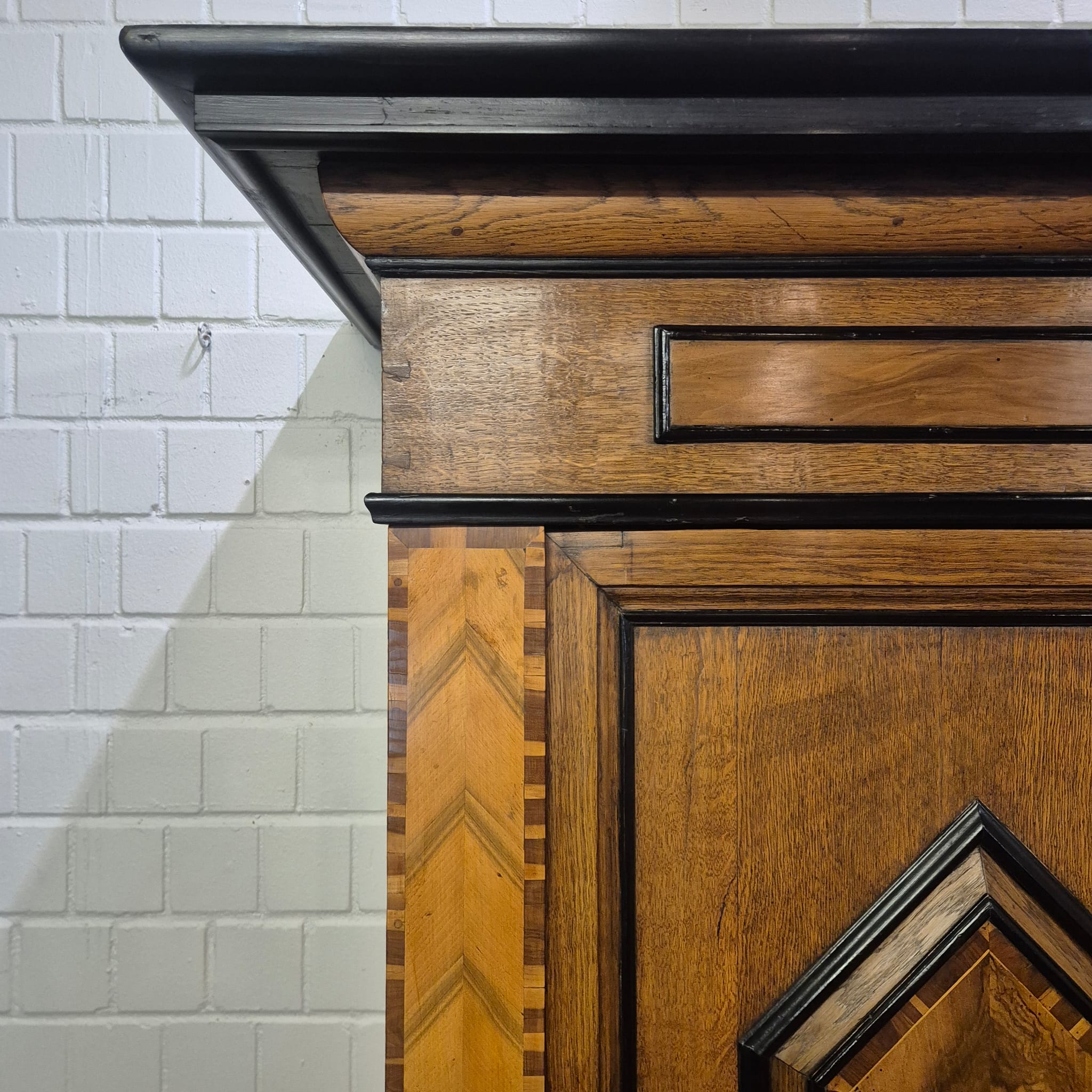 Wardrobe Late baroque 1800 Oak - Image 15