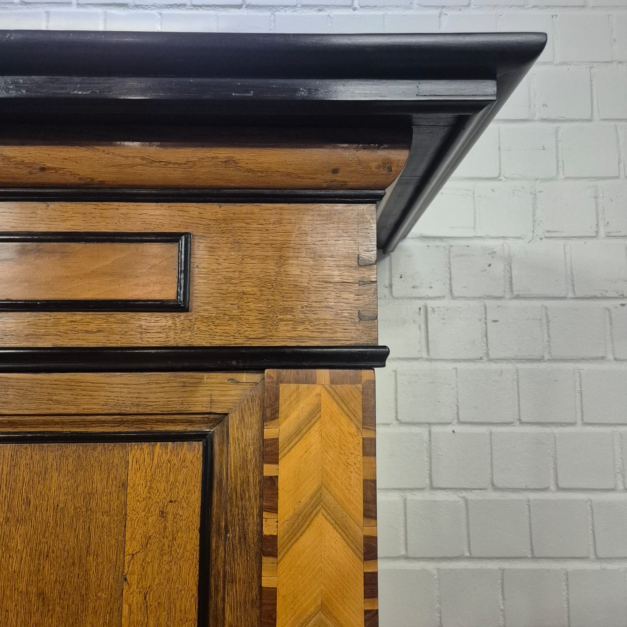 Wardrobe Late baroque 1800 Oak - Image 16