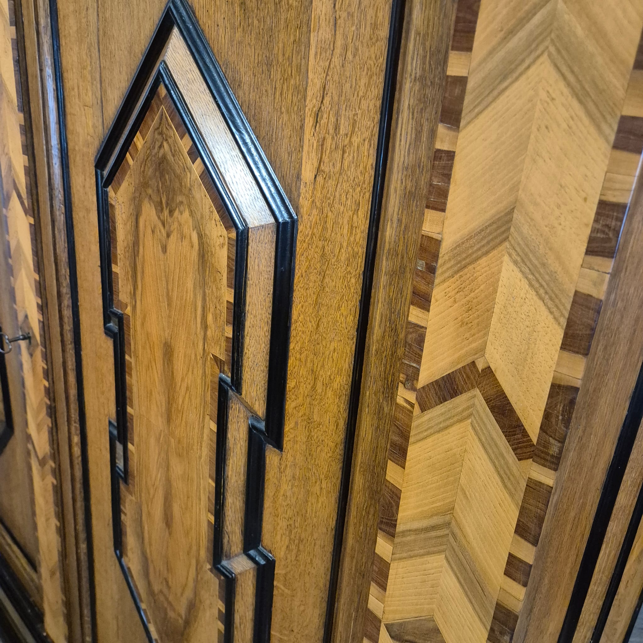 Wardrobe Late baroque 1800 Oak - Image 12