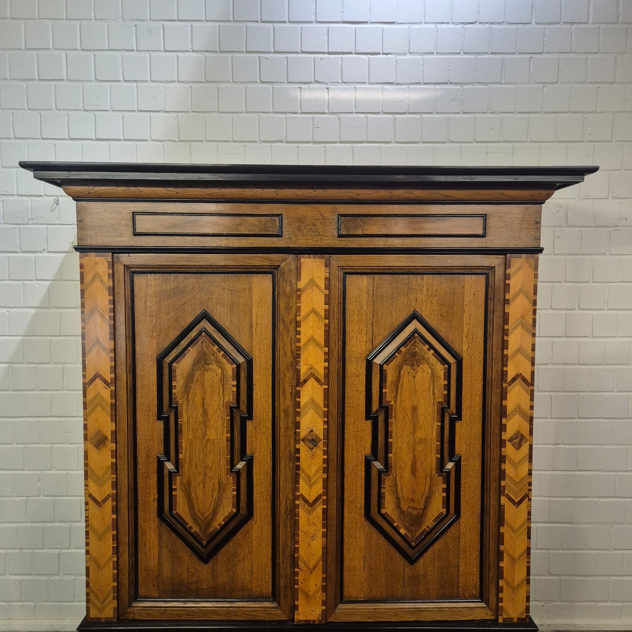 Wardrobe Late baroque 1800 Oak - Image 14