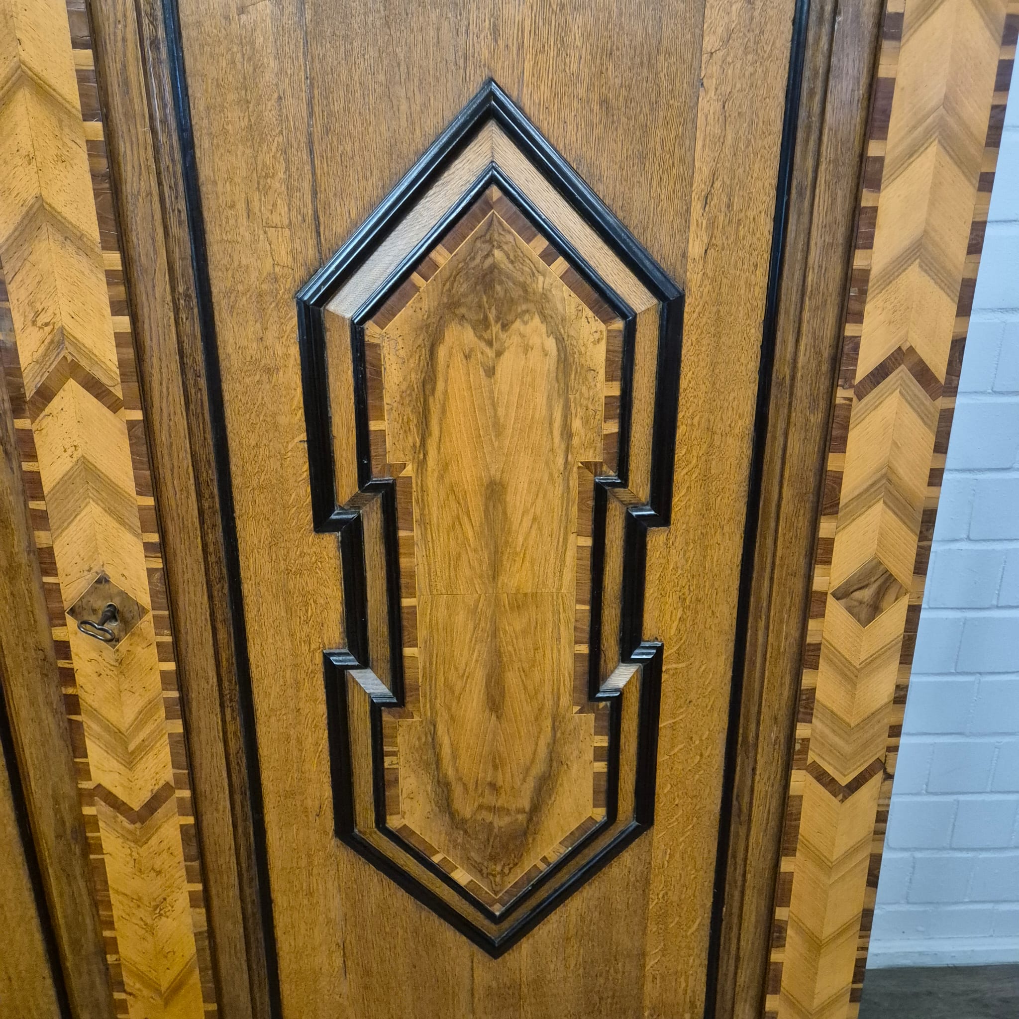 Wardrobe Late baroque 1800 Oak - Image 17