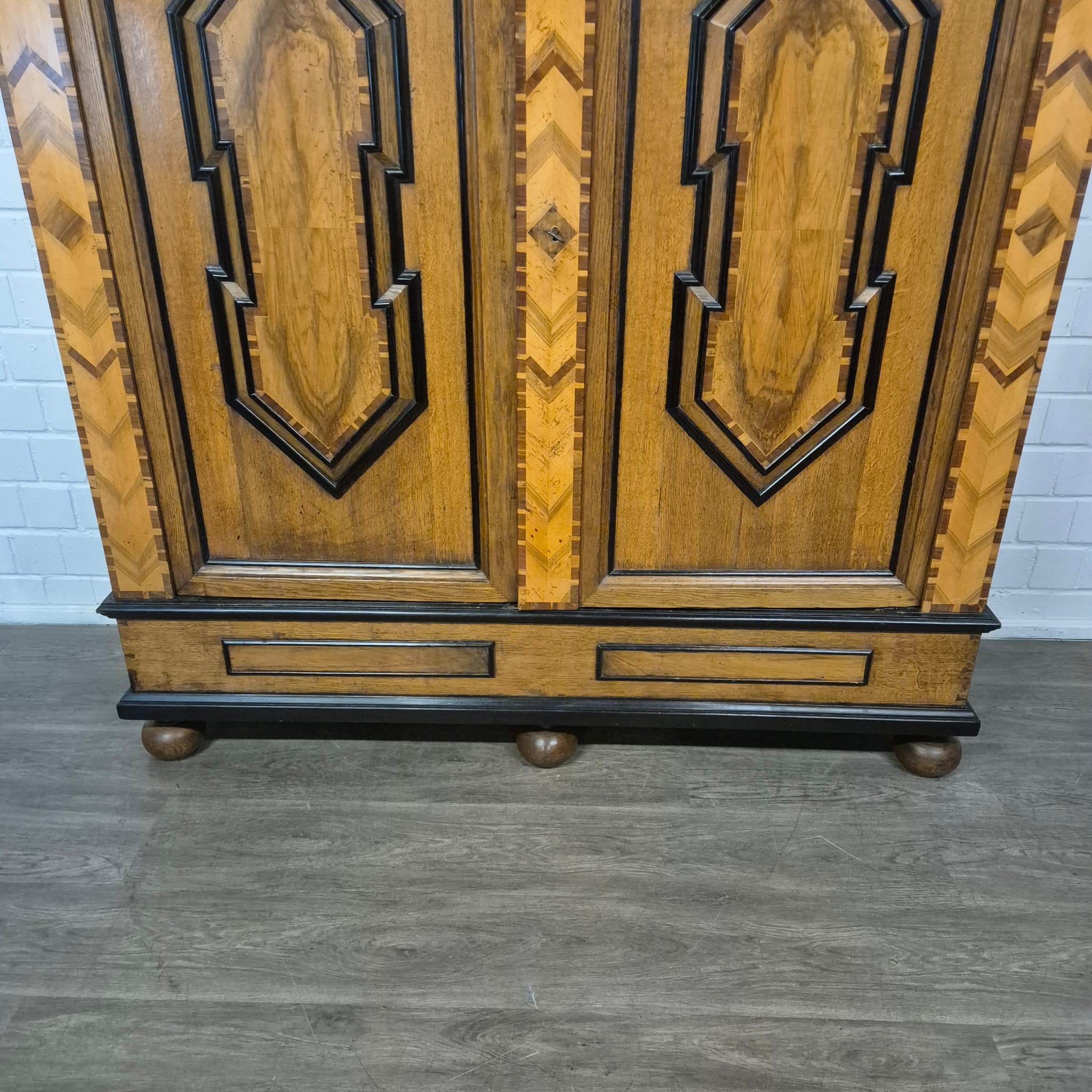 Wardrobe Late baroque 1800 Oak - Image 9