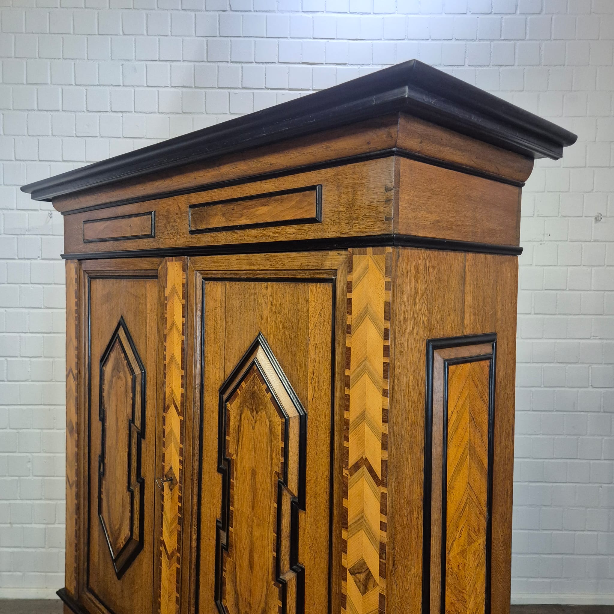 Wardrobe Late baroque 1800 Oak - Image 13