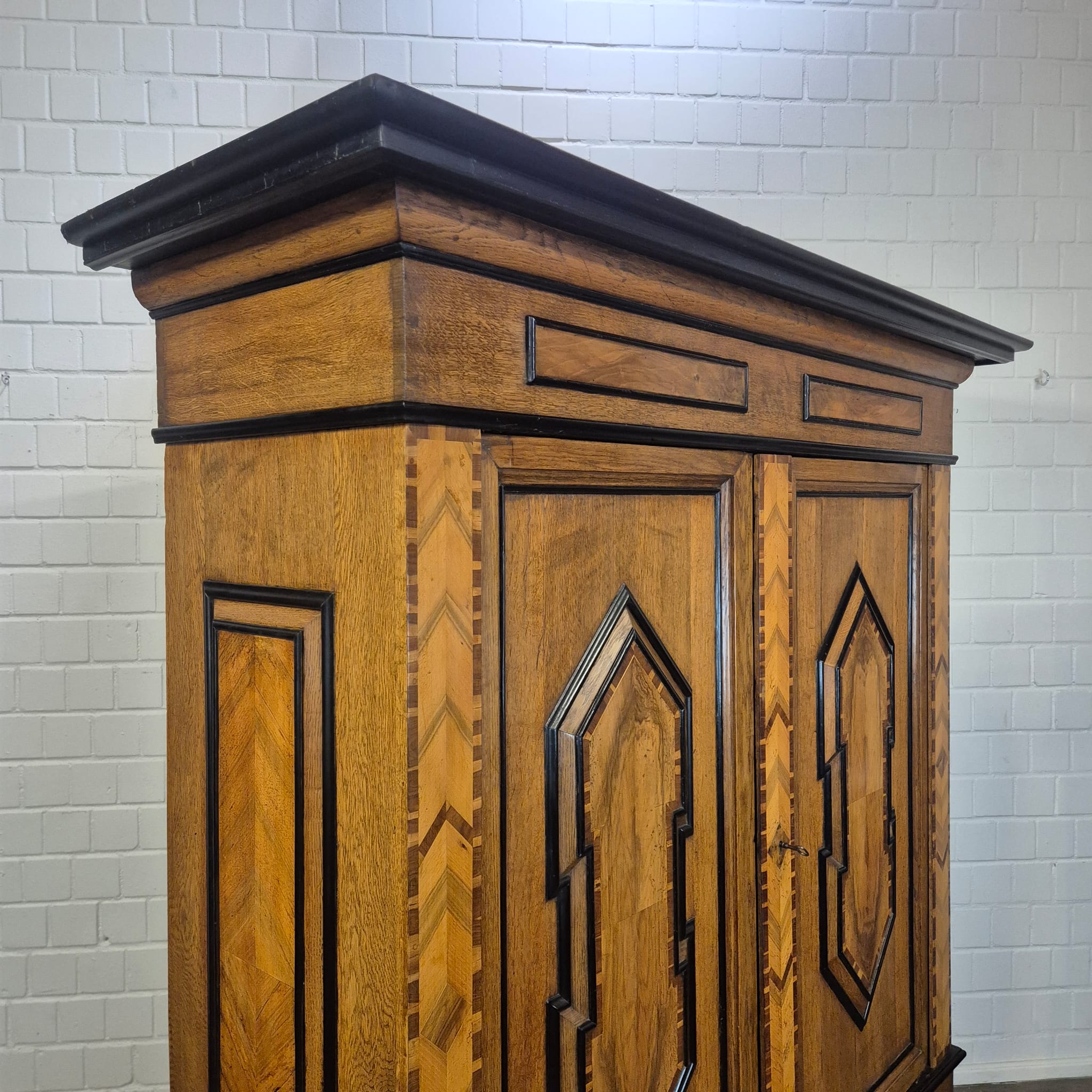Wardrobe Late baroque 1800 Oak - Image 6