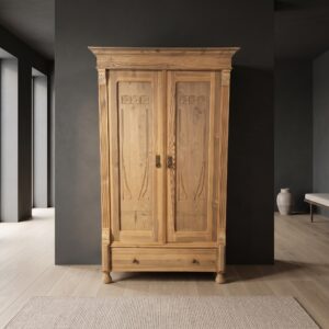 Wardrobe Jugendstil 1900 Pine