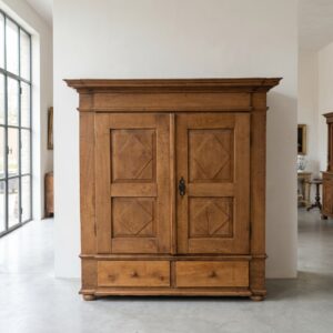 Wardrobe Biedermeier 1830 Oak